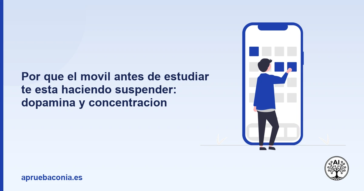 Portada ilustrada del artículo sobre dopamina móvil