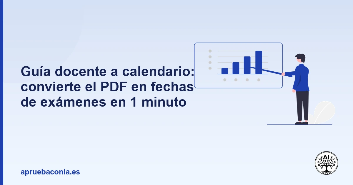 Portada ilustrada del artículo sobre guía docente PDF