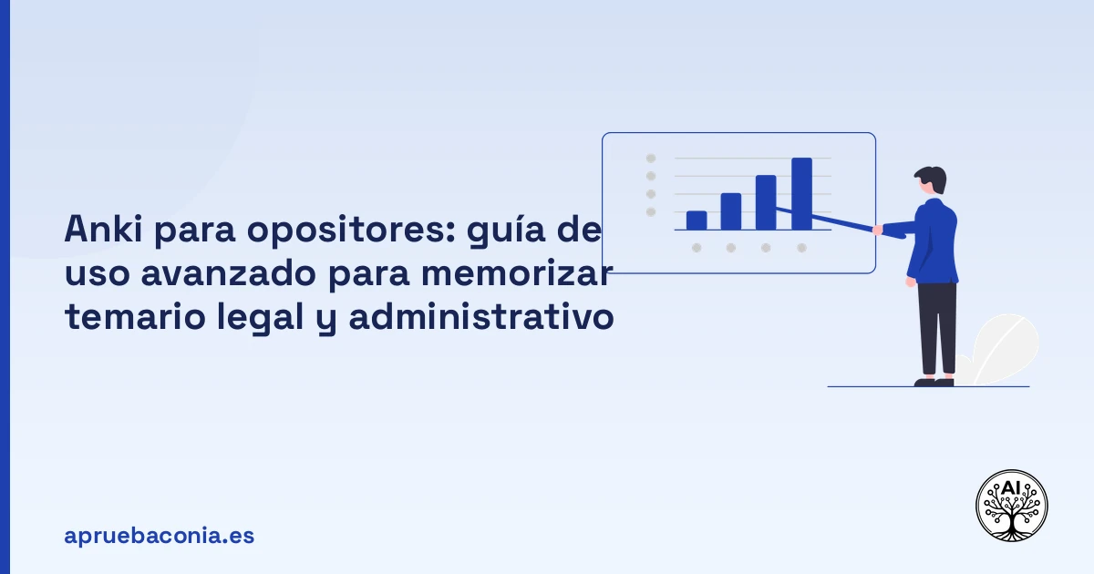 Portada ilustrada del artículo sobre Anki para opositores