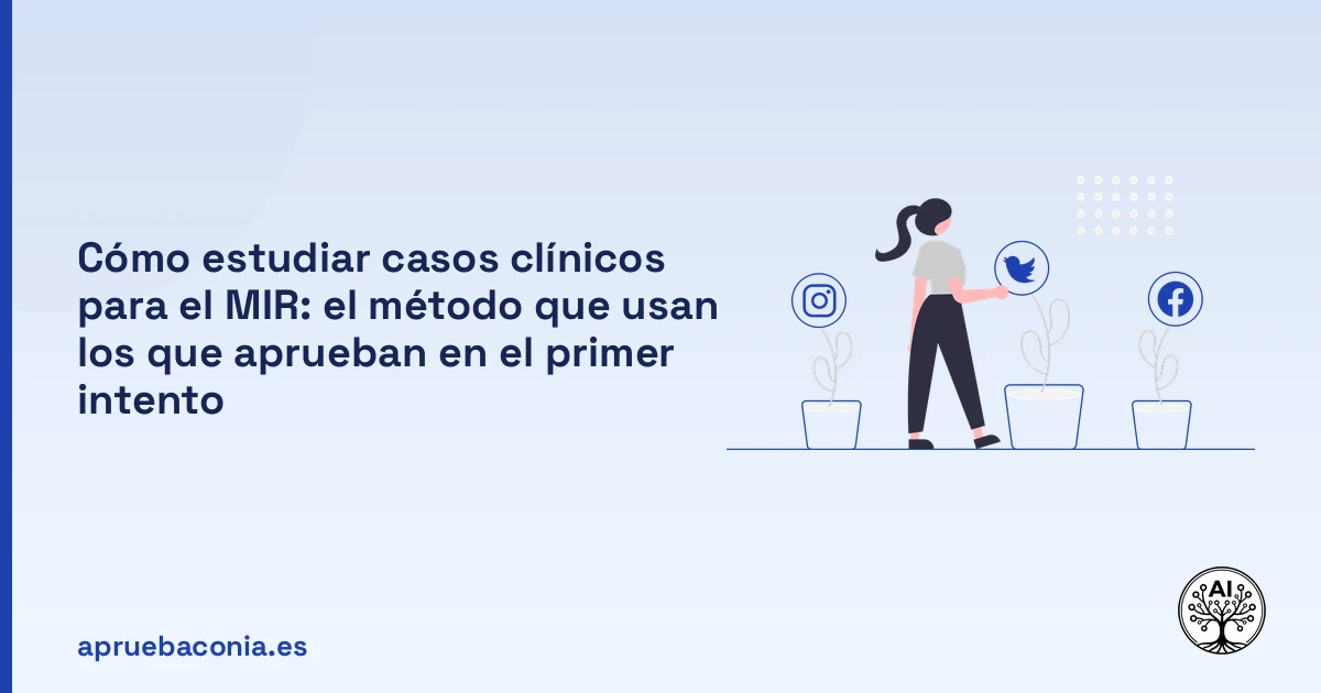 Portada ilustrada del artículo sobre casos clínicos MIR