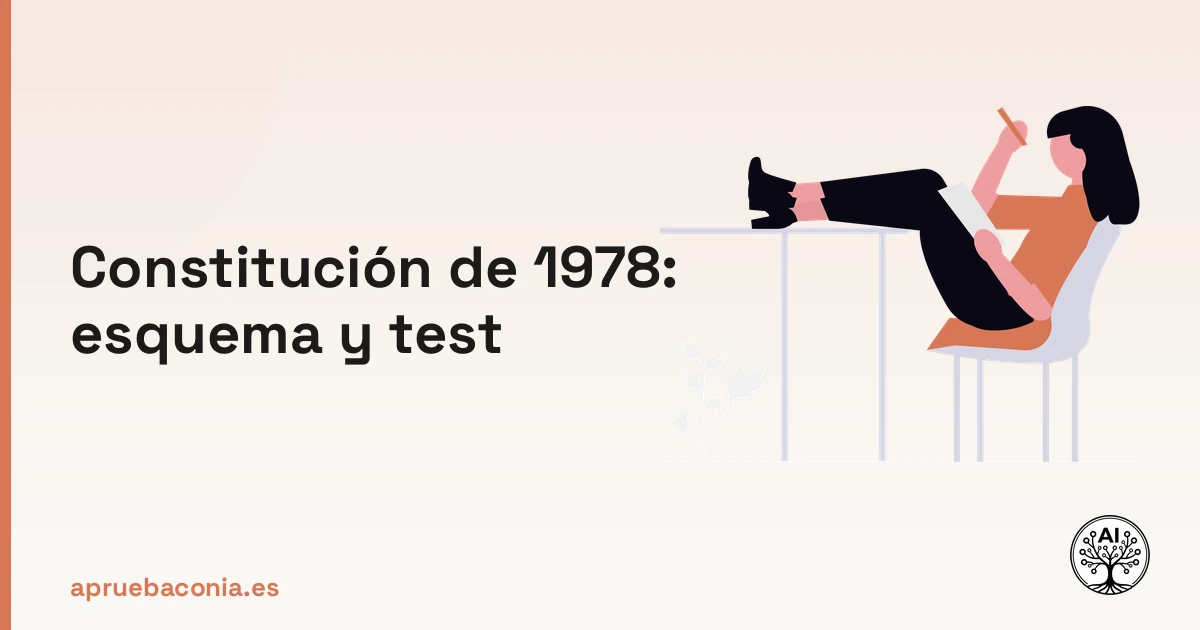 Portada ilustrada del artículo sobre Constitución de 1978