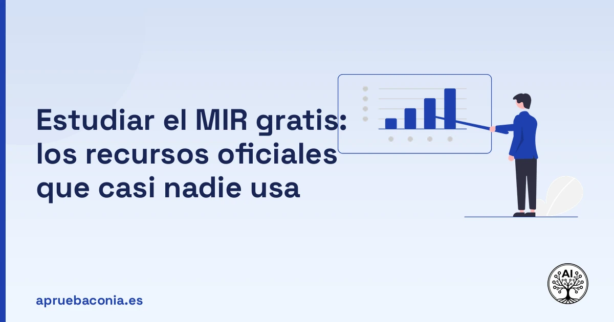 Portada ilustrada del artículo sobre estudiar el MIR gratis