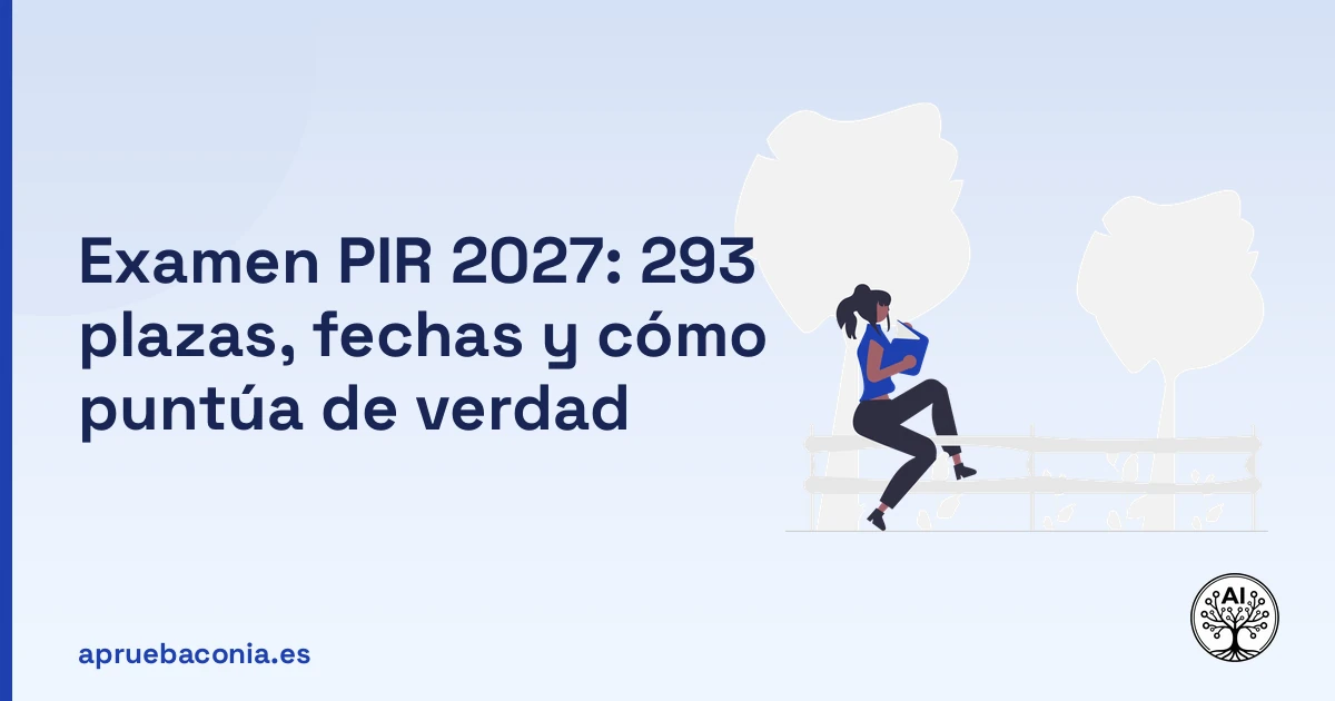 Portada ilustrada del artículo sobre examen PIR 2027