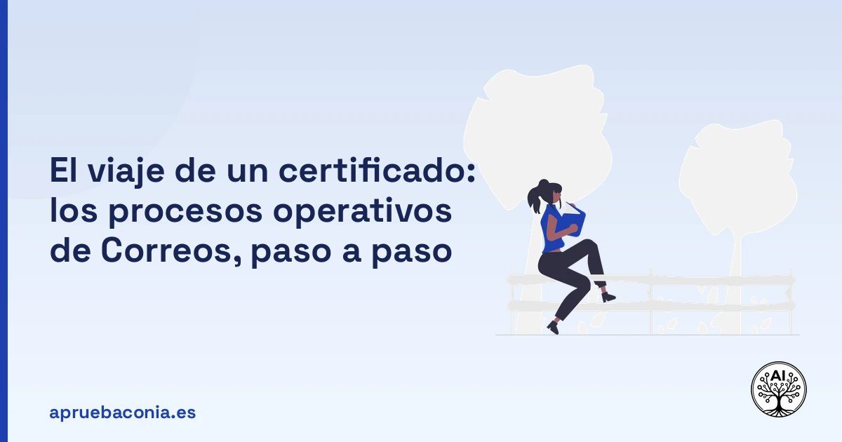 Portada ilustrada del artículo sobre procesos operativos de Correos