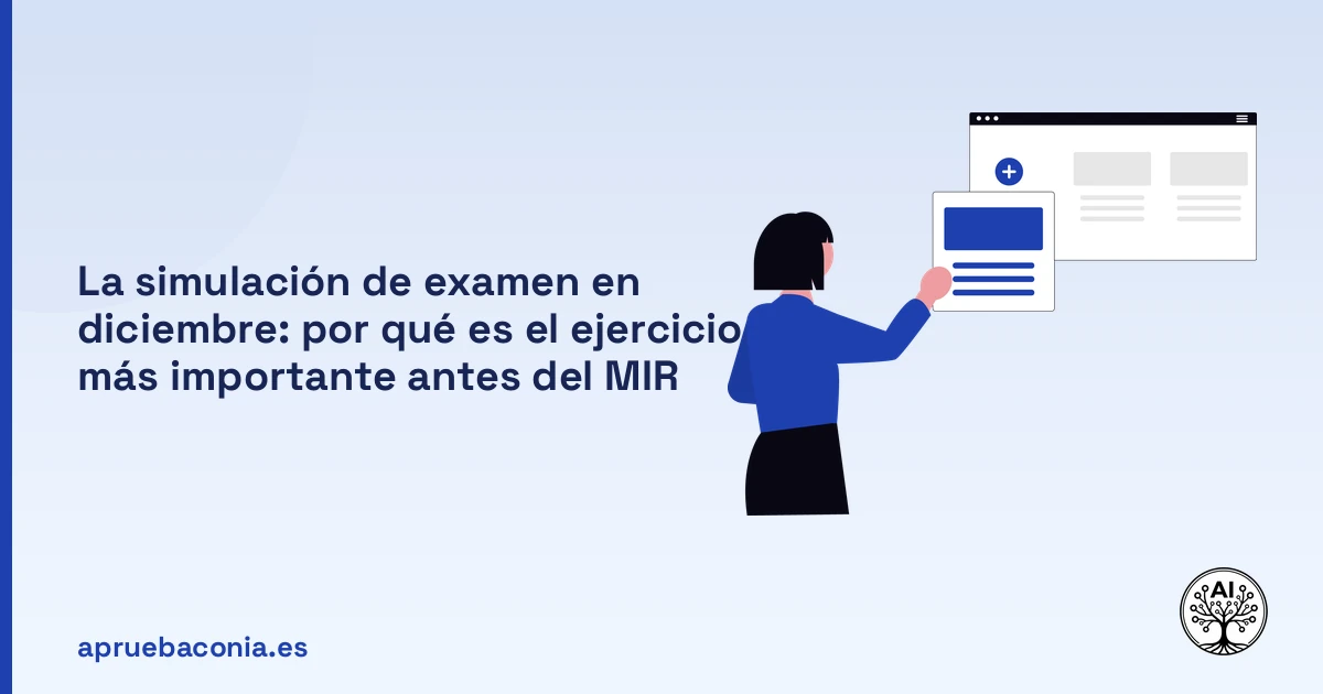 Portada ilustrada del artículo sobre simulacro MIR diciembre