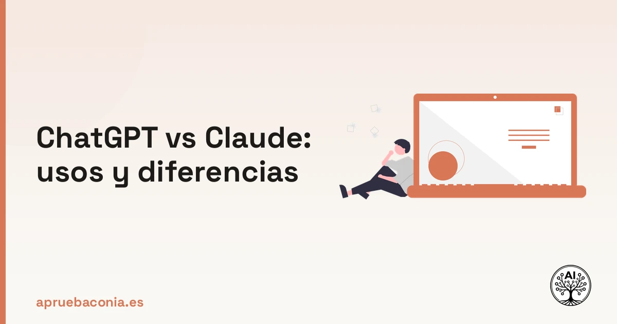 Portada ilustrada del artículo sobre chatgpt vs claude: cuál usar para cada cosa