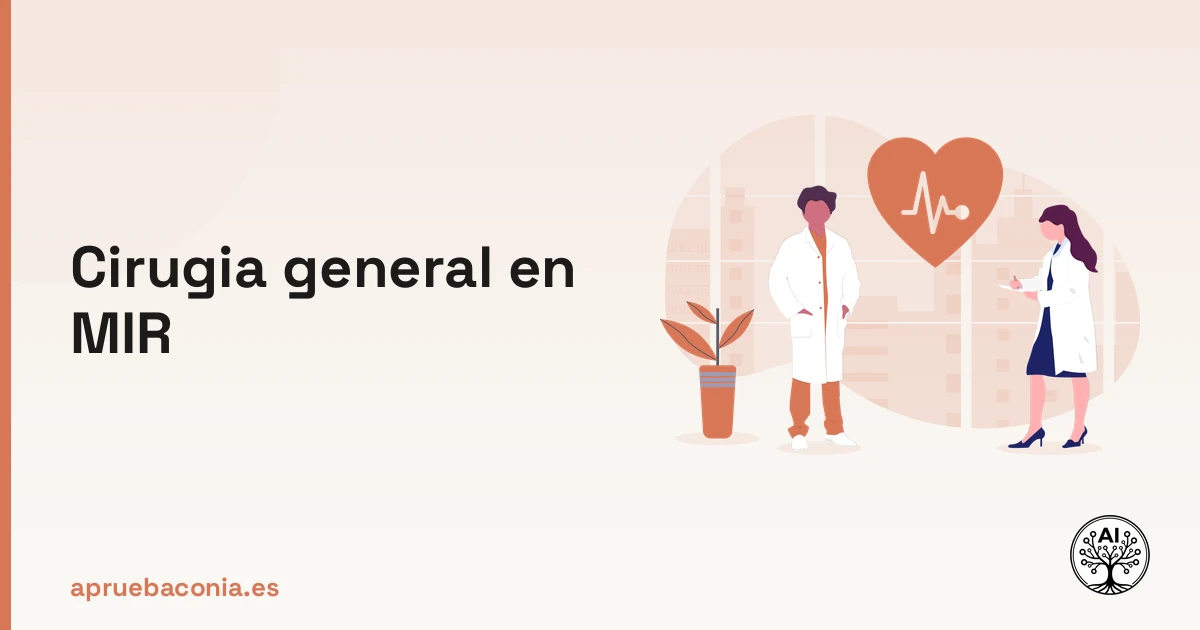 Portada ilustrada del artículo sobre cirugia general