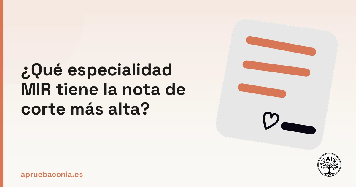 Portada ilustrada del artículo sobre especialidad MIR alta