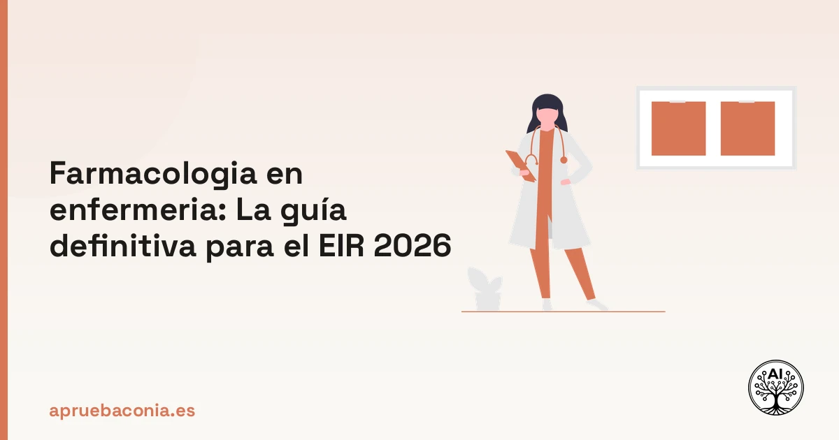 Ilustración de investigación médica para la guía definitiva de farmacología en enfermería del EIR 2026.