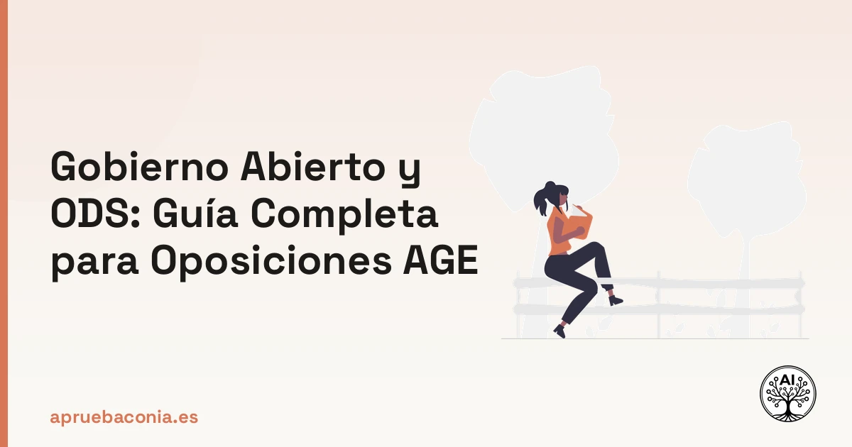 Portada ilustrada del artículo sobre Gobierno Abierto y ODS