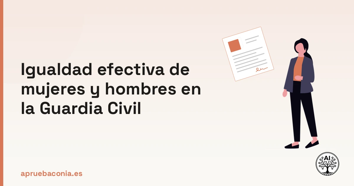 Portada ilustrada del artículo sobre igualdad efectiva de mujeres y hombres gc