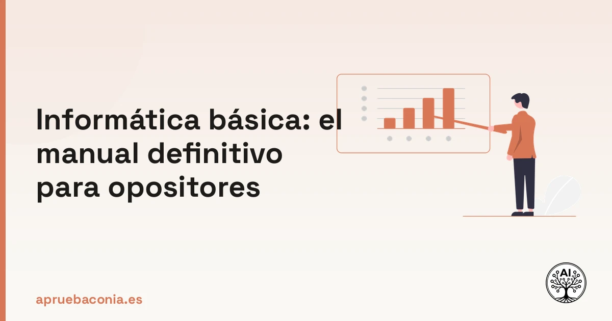 Ilustración de un plan estratégico que representa el manual de informática básica para preparar oposiciones.