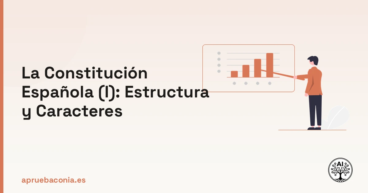 Portada ilustrada del artículo sobre la constitución española (i): estructura y caracteres de la