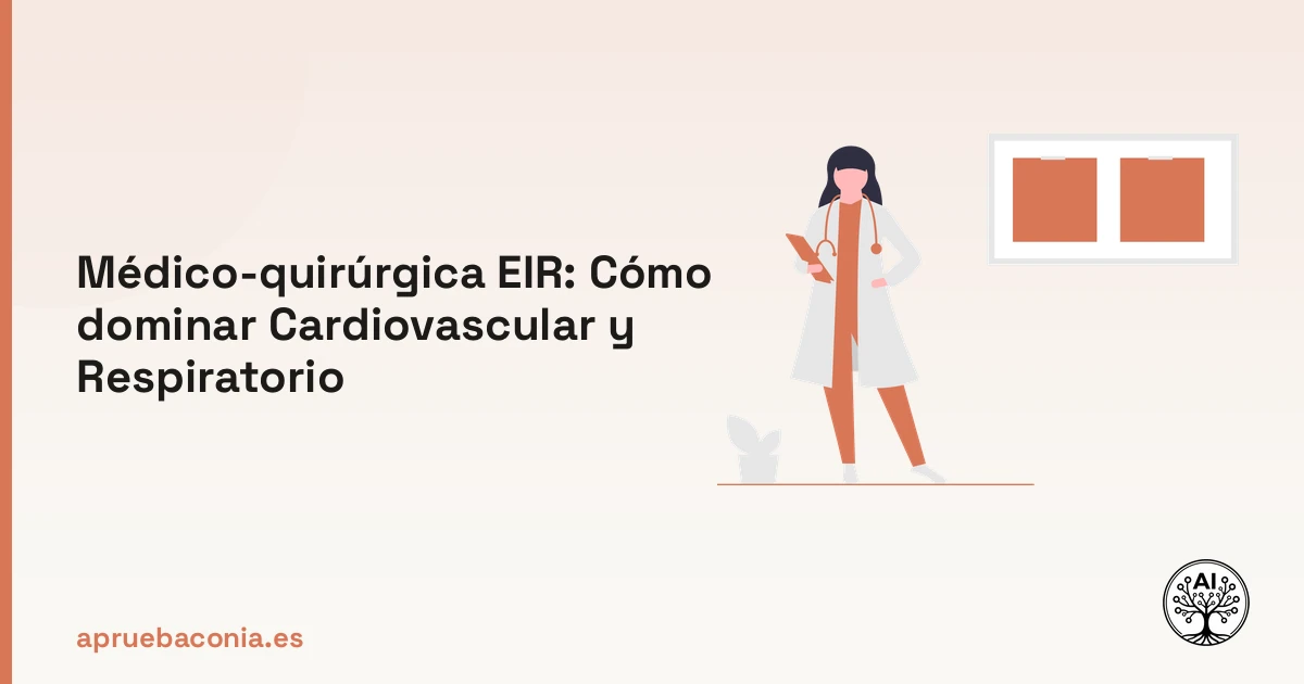 Ilustración de investigación médica para dominar los temas de cardiovascular y respiratorio en médico-quirúrgica EIR.