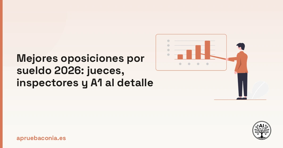 Ilustración de estrategia profesional para acceder a las mejores oposiciones por sueldo del grupo A1.