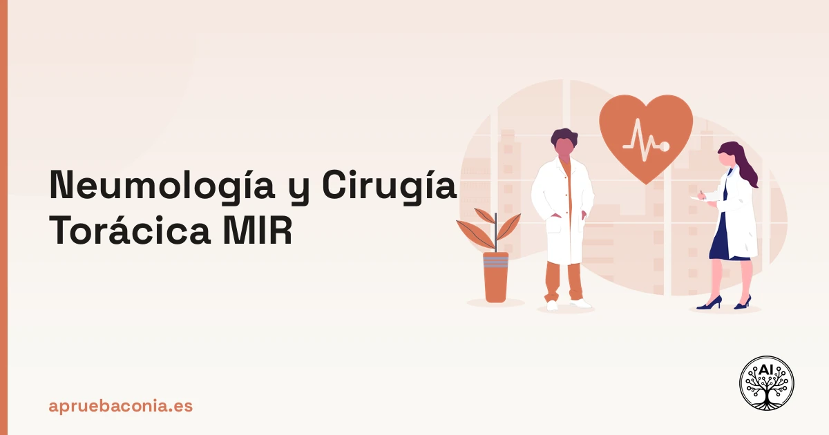 Portada ilustrada del artículo sobre neumologia y cirugia toracica