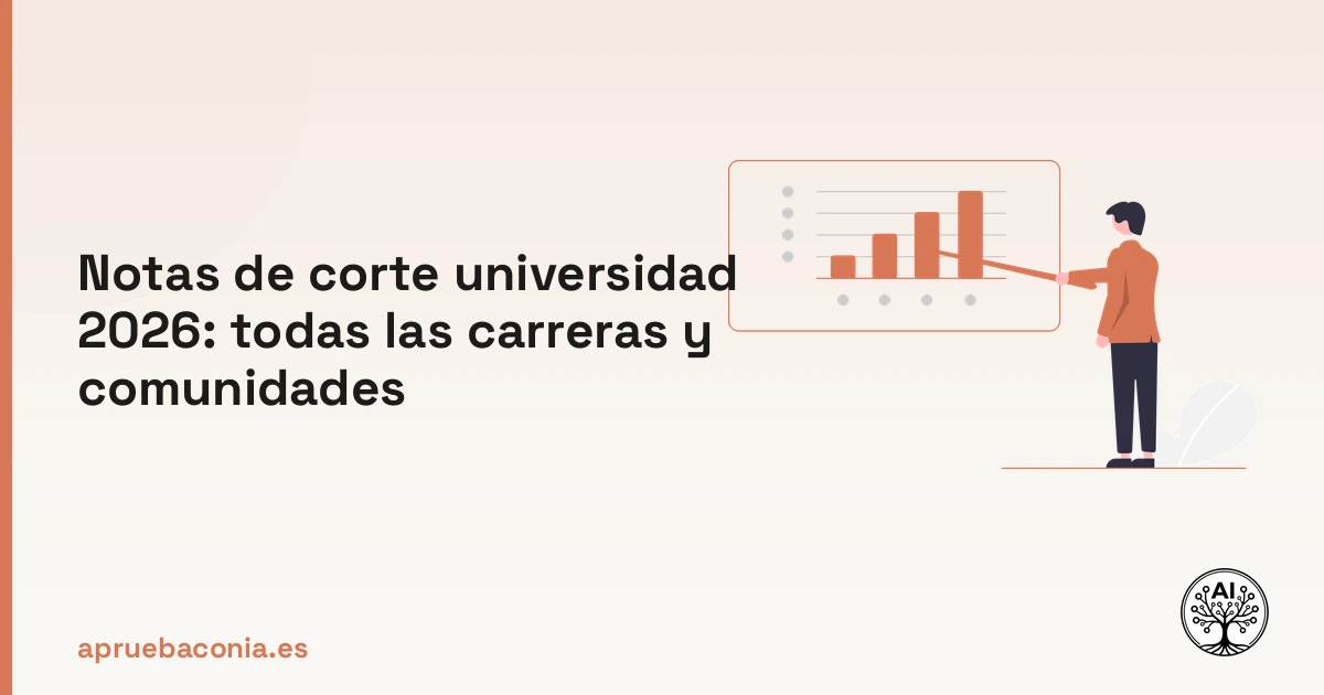 Portada ilustrada del artículo sobre nota de admisión universidad 2026