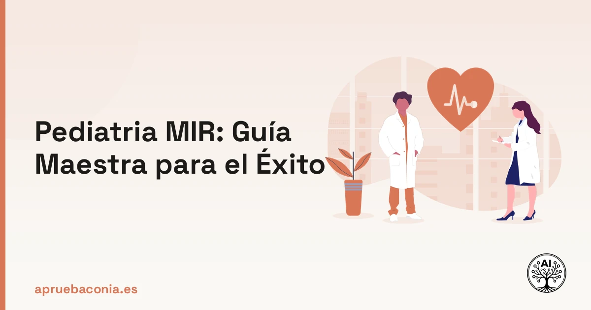Ilustración de medicina y salud para la guía definitiva sobre Pediatria MIR en el examen médico.