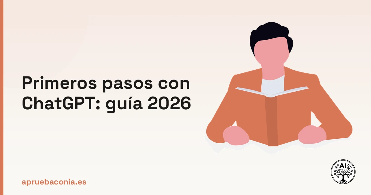 Ilustración de aprendizaje continuo para la guía de primeros pasos con ChatGPT en 2026.