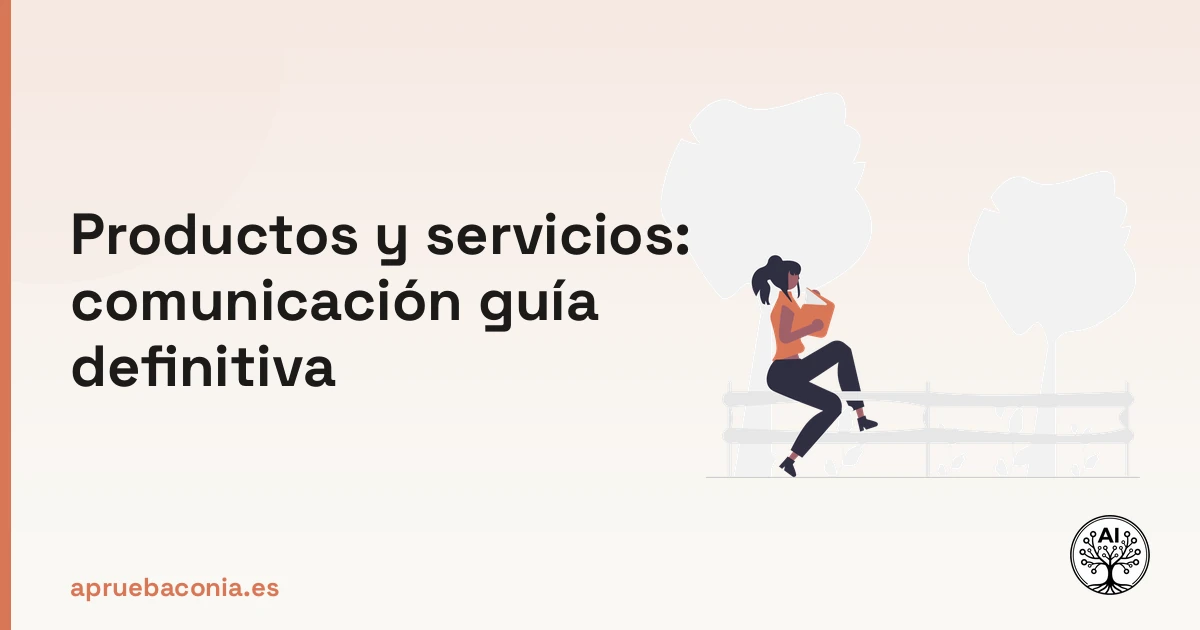 Ilustración de una persona leyendo para la guía definitiva sobre productos y servicios: comunicación.