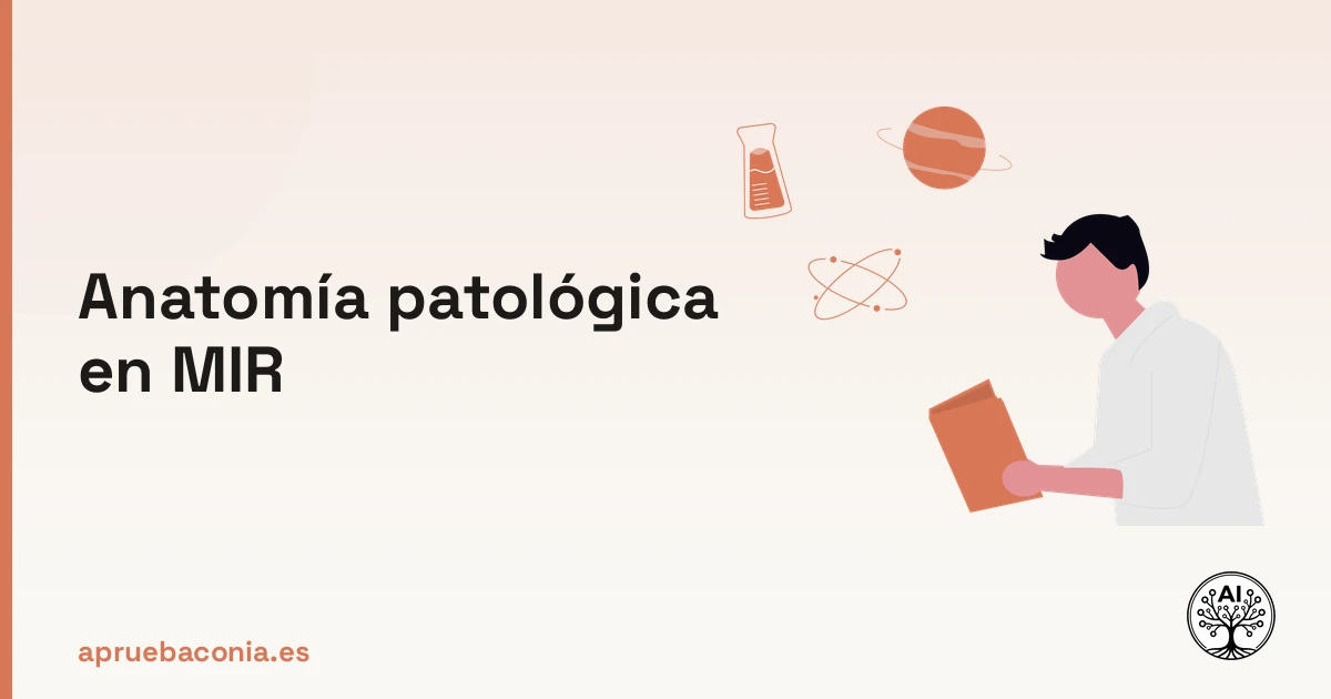 Estudiante analizando conceptos de anatomía patológica para preparar el examen MIR con rigor científico.