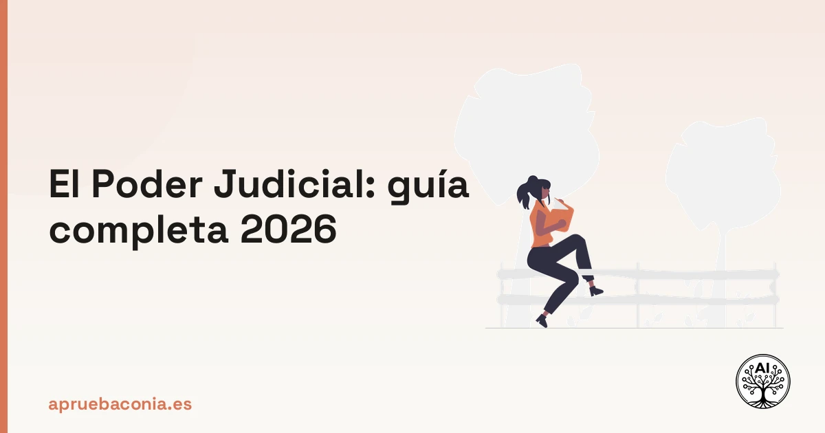 Portada ilustrada del artículo sobre el Poder Judicial en Gestión
