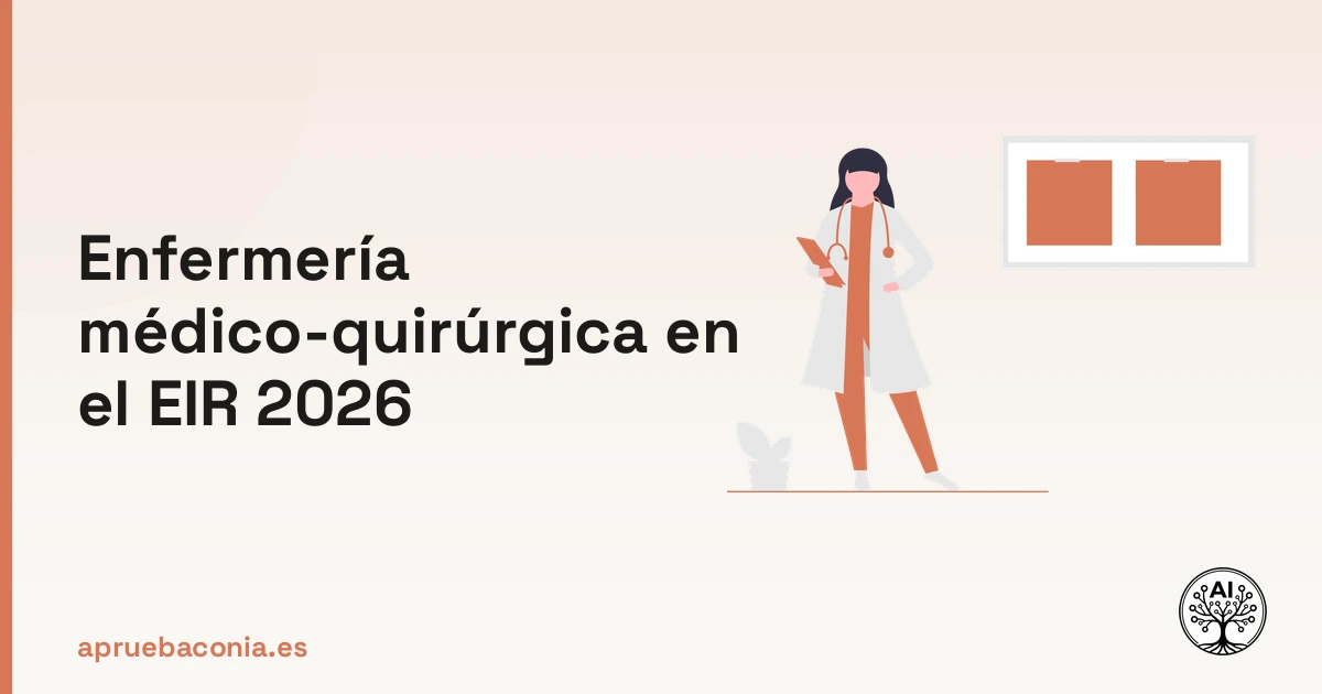 Ilustración de investigación médica para dominar la enfermería médico-quirúrgica en el examen EIR 2026.
