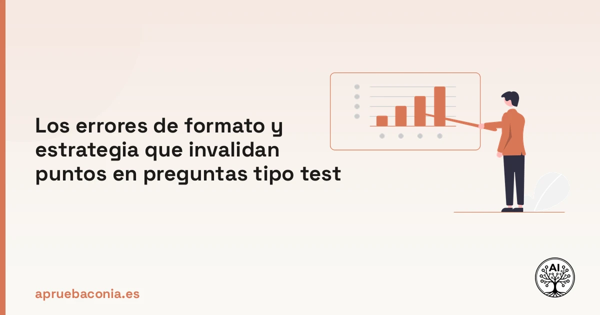 Ilustración de un plan estratégico para evitar errores de formato en el examen de oposición.