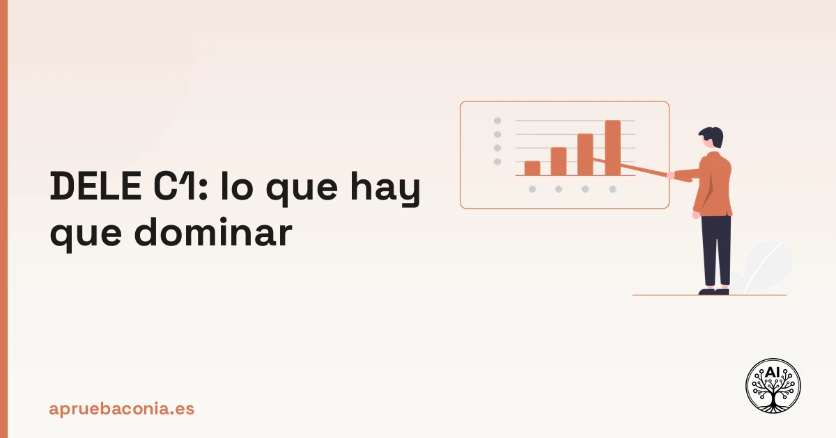 Ilustración de un plan de negocios para representar la estrategia necesaria en el examen dele c1.