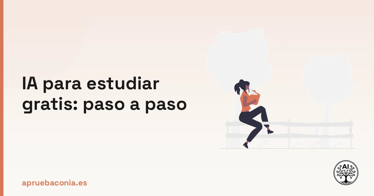 Portada ilustrada del artículo sobre IA para estudiar gratis