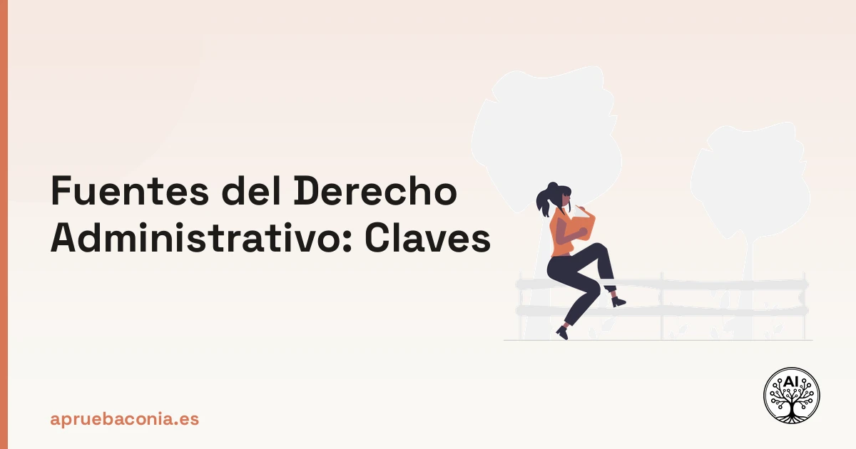Portada ilustrada del artículo sobre jerarquía fuentes derecho administrativo