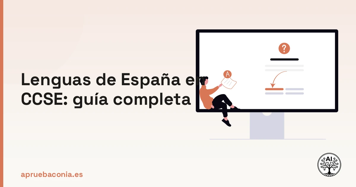 Portada ilustrada del artículo sobre lenguas de España en CCSE