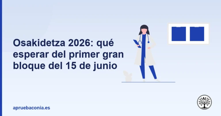 Portada ilustrada del artículo sobre Osakidetza junio 2026