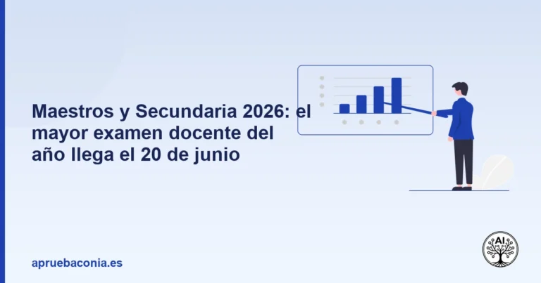 Portada ilustrada del artículo sobre oposiciones maestros junio 2026