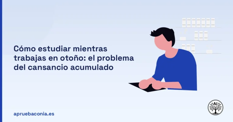 Portada ilustrada del artículo sobre estudiar trabajando