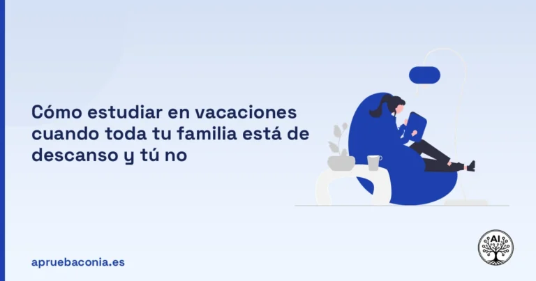 Portada ilustrada del artículo sobre estudiar vacaciones familia