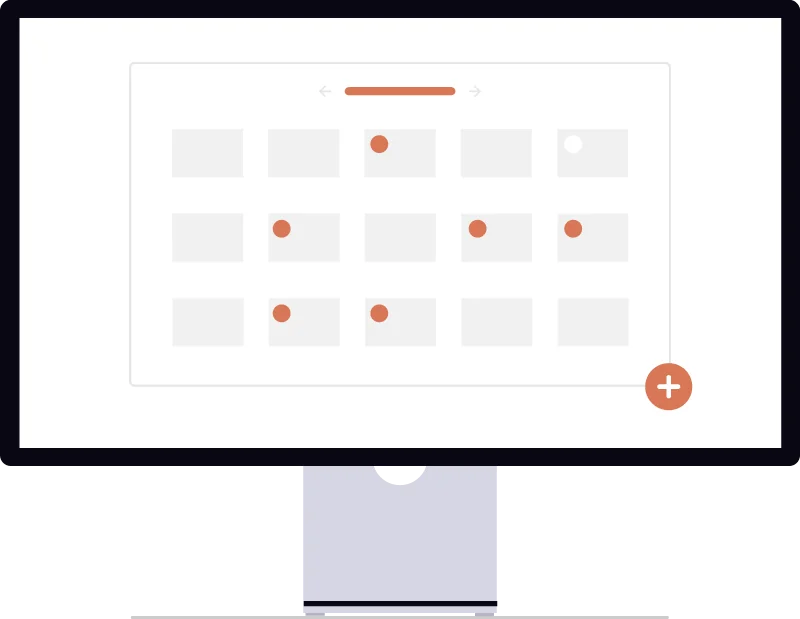 Ilustración minimalista sobre 🔍 las 4 cosas que hay que sacar de una guía docente — guía docente Calendar
