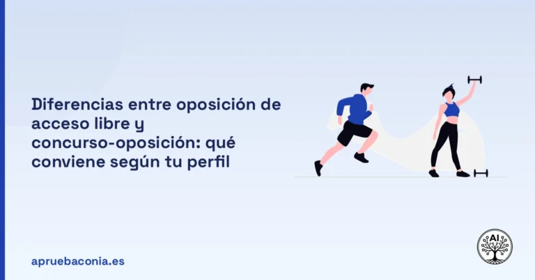 Portada ilustrada del artículo sobre libre concurso-oposición