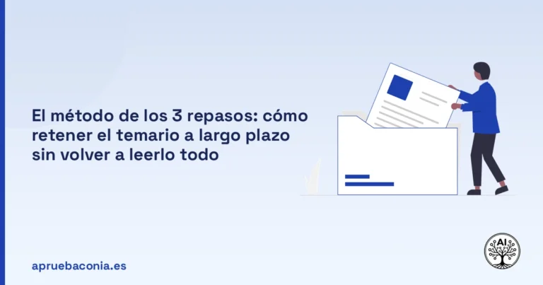 Portada ilustrada del artículo sobre método 3 repasos