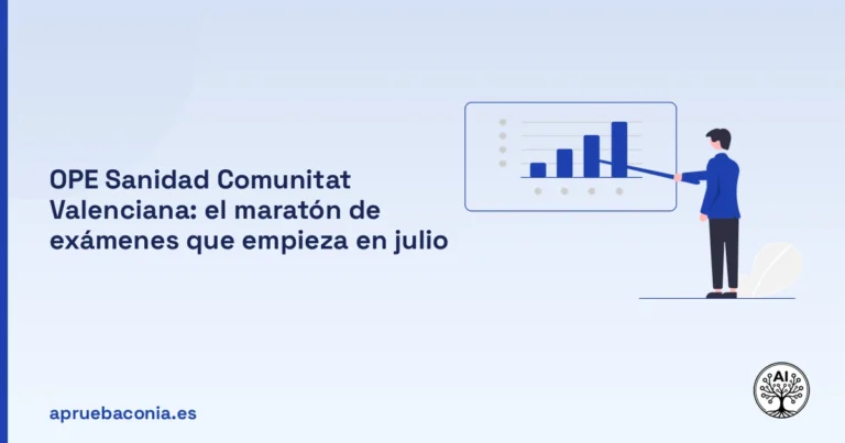 Portada ilustrada del artículo sobre OPE Sanidad Comunitat Valenciana 2026