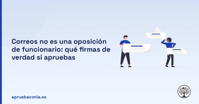 Portada ilustrada del artículo sobre oposiciones de Correos