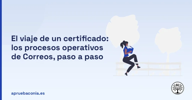 Portada ilustrada del artículo sobre procesos operativos de Correos