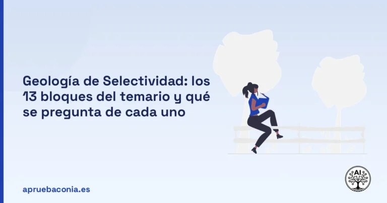 Portada ilustrada del artículo sobre temario de Geología de Selectividad