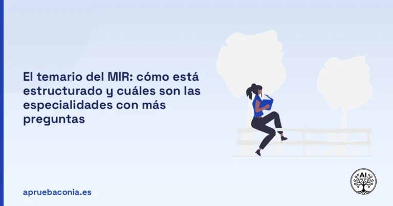 Portada ilustrada del artículo sobre temario MIR