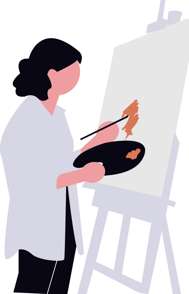 Dibujo de una persona trabajando intensamente que refleja el agotamiento del estudio manual sin automatizar con IA.