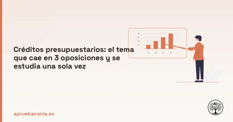 Ilustración de planificación estratégica sobre créditos presupuestarios para preparar varias oposiciones a la vez.