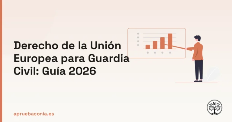 Ilustración de un plan estratégico para dominar el derecho de la unión europea en la oposición a Guardia Civil.