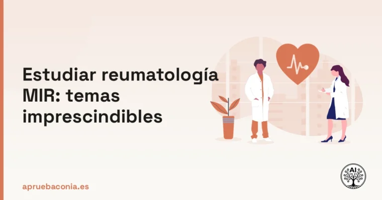Ilustración de conceptos médicos para estudiar reumatología MIR y dominar los temas imprescindibles del examen.