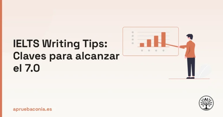 Ilustración de un plan estratégico para dominar los ielts writing tips y alcanzar la nota 7.0 en el examen.