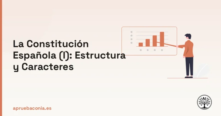 Portada ilustrada del artículo sobre la constitución española (i): estructura y caracteres de la